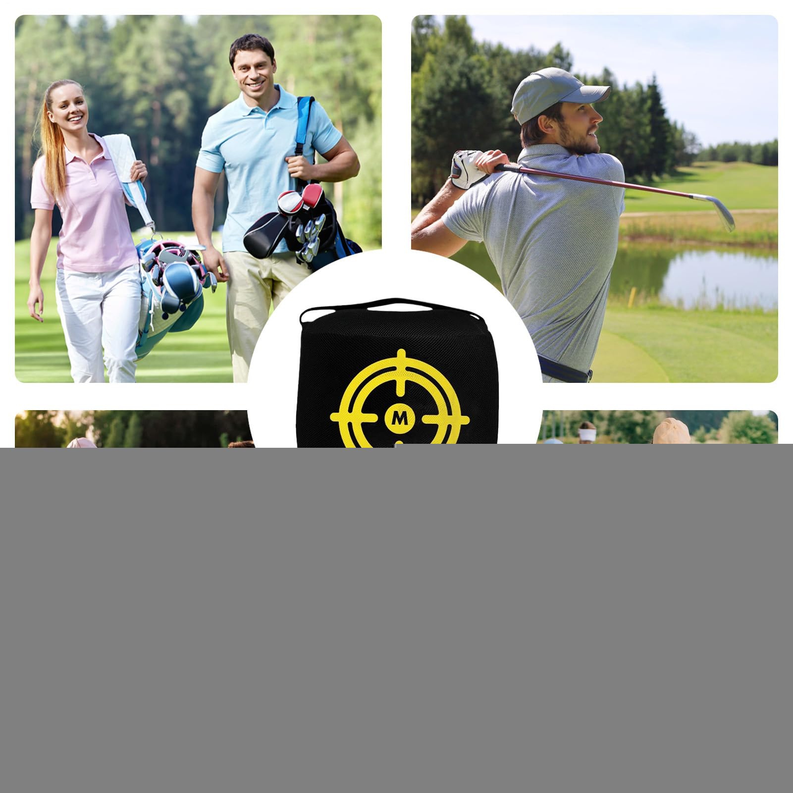 Golf Training Smash Bag Silent Practice Aiming Equipment