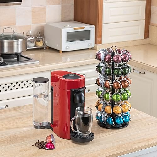 Vista 3 de Rice rat Vertuo - Soporte para cápsulas de 6 niveles para soporte Vertuo Pod pequeño para soporte Vertuo Pod (capacidad de 60 cápsulas)