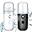 Honoson 2 Nano Facial Mister Sprayer Portable Face Nano Mister for Eyelash Extensions USB Rechargeable 1 oz Handy Skin Care Machine for Face Hydrating, Daily Makeup(Black and White)