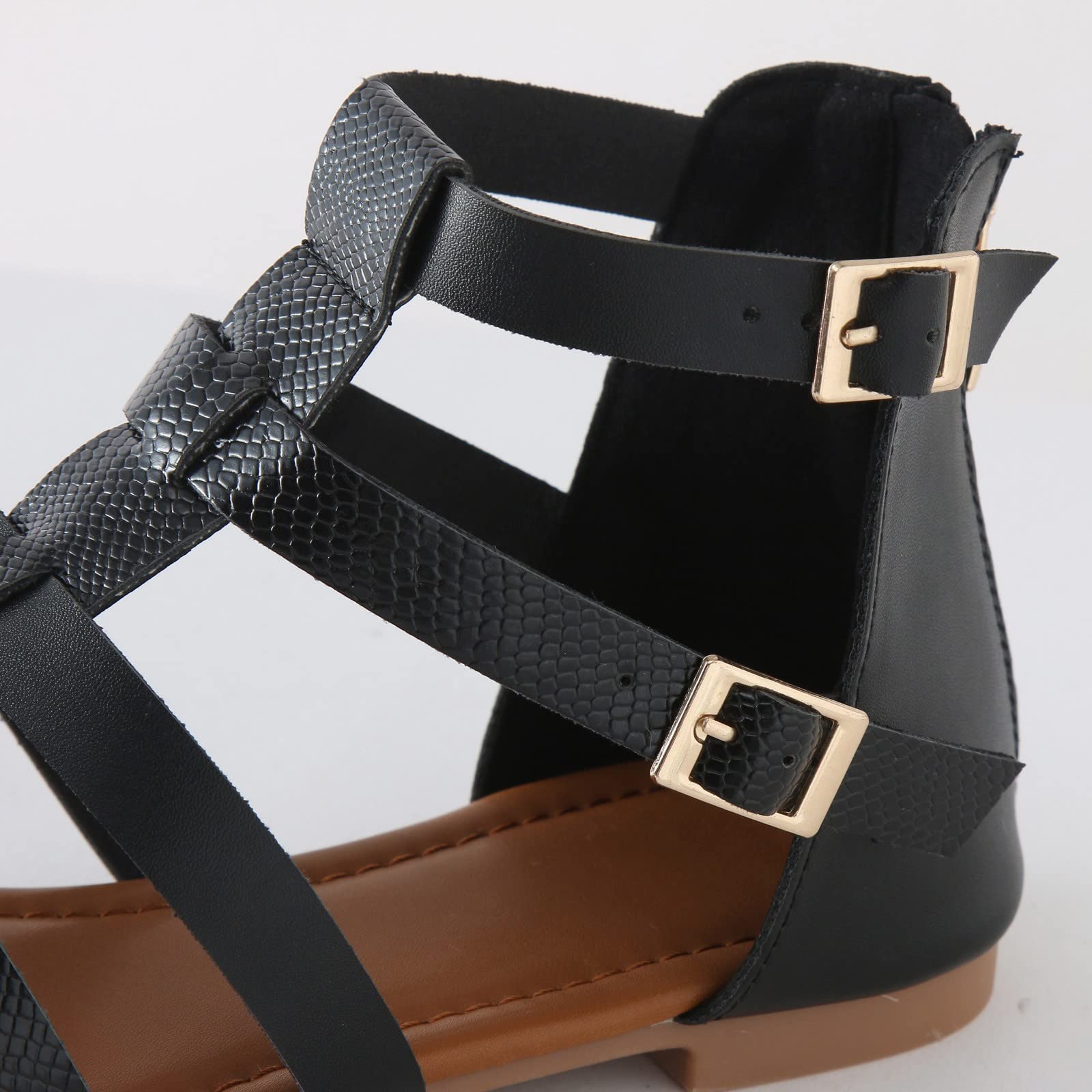 Sandali Donna Trekking Estive Eleganti Cerimonia Sandali estivi Lady Sandals Roman Stile bohémien Toe Folk Retro Casual Donna Estive Eleganti Cuoio Bassi