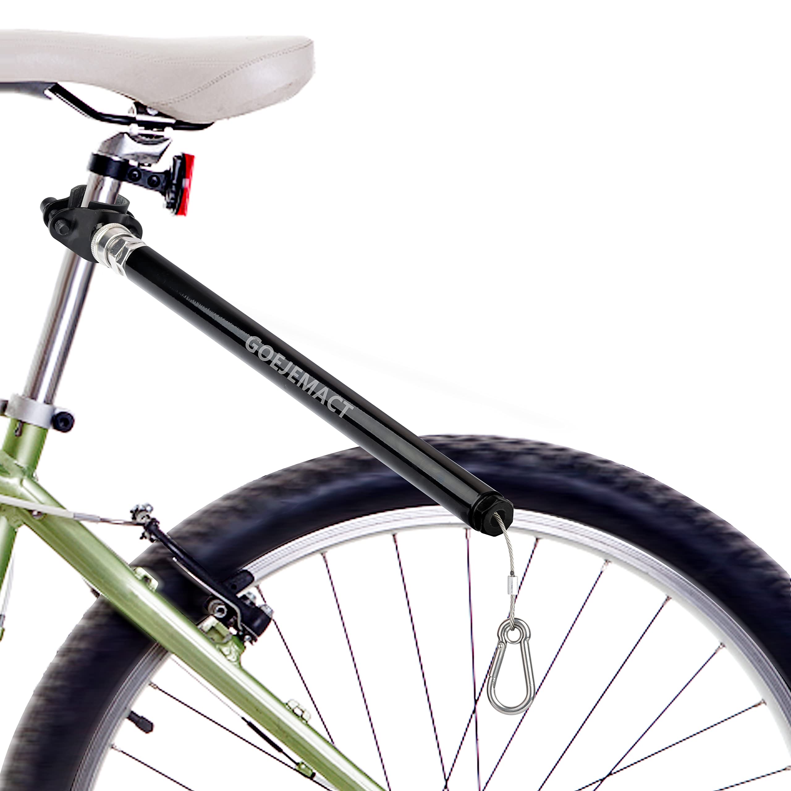 Dog Bike Leash Retractable Bicycle Dog Leash Hands Free Bike Leash with Shock Absorbers Safety Dog Leash Attachment Fit for Exercising Training Jogging Cycling Easy to Installation and Removal