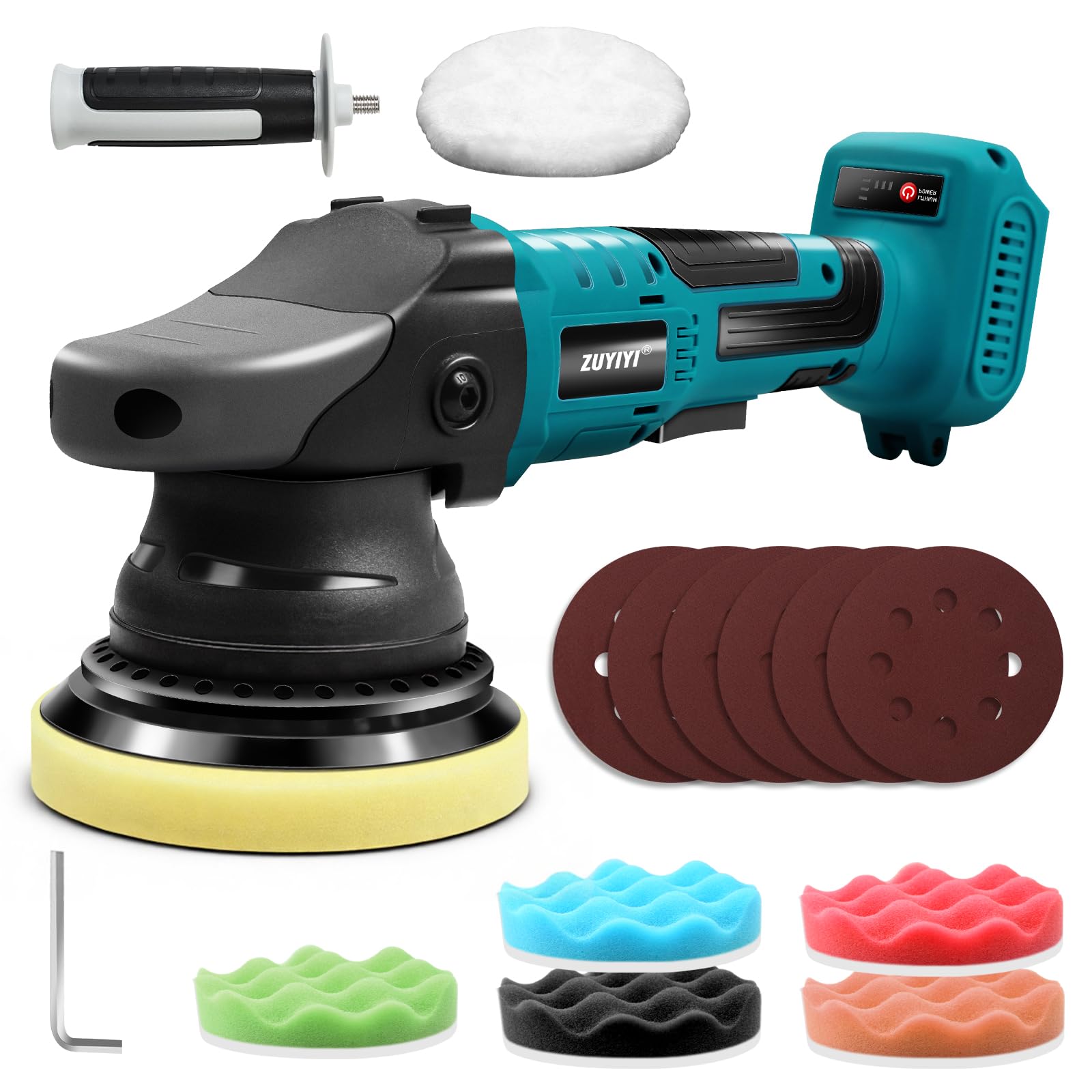 macha 専用 ZUYIYI Cordless Buffer Polisher for Makita 18V BL Battery, 5