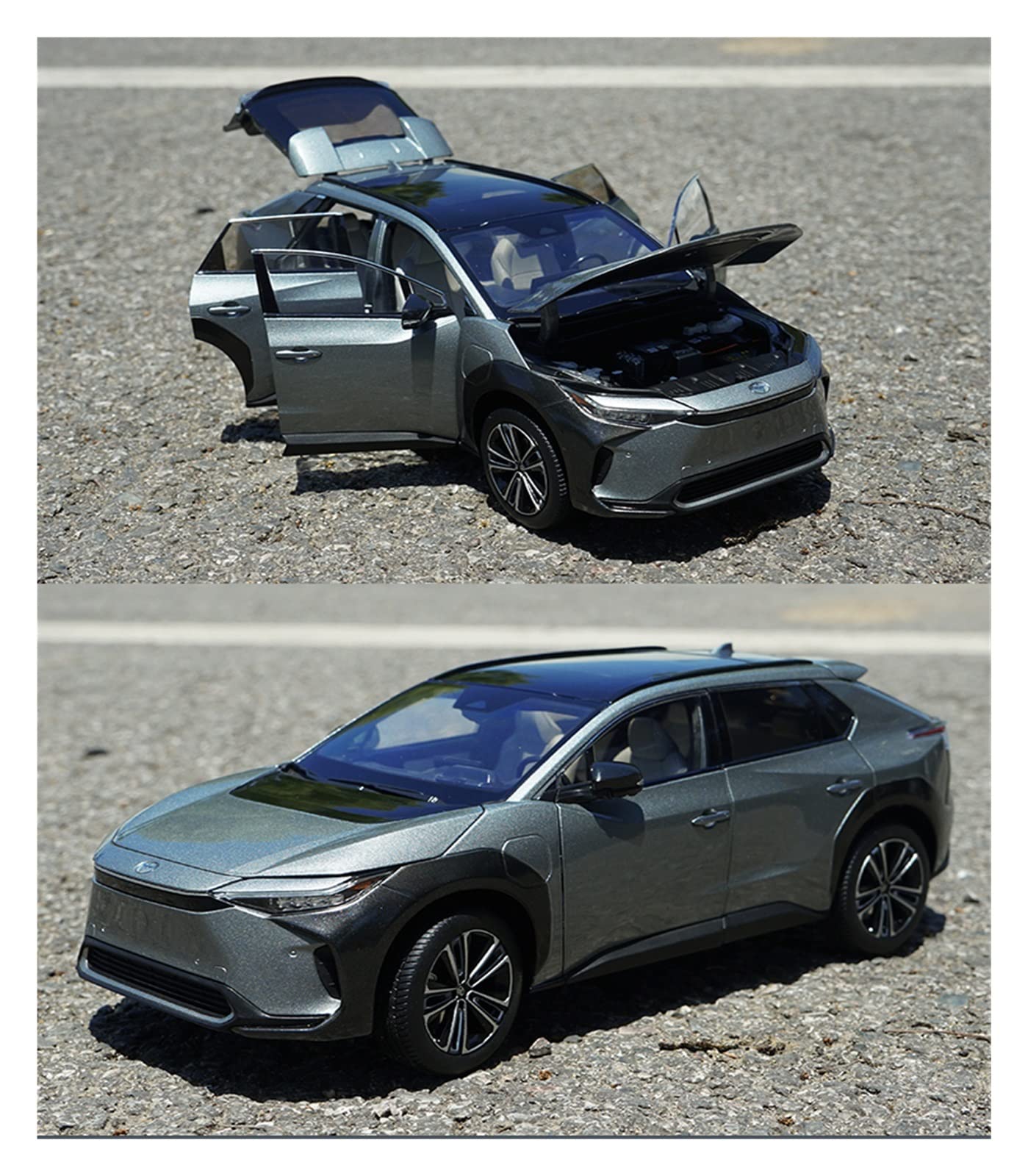 Scale Finished Model Car 1:18 Scale for Toyota BZ4X 2022 Alloy Die 