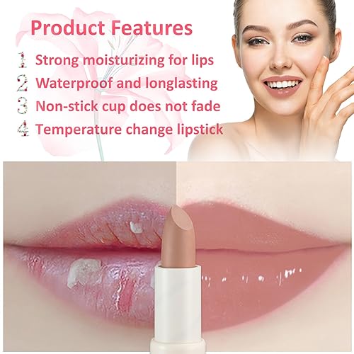 Miniatura 38 de 3 lápices labiales de aloe vera, bálsamo labial hidratante de larga duración, barra de labios nutritiva, lápiz labial, bálsamo labial, cambio