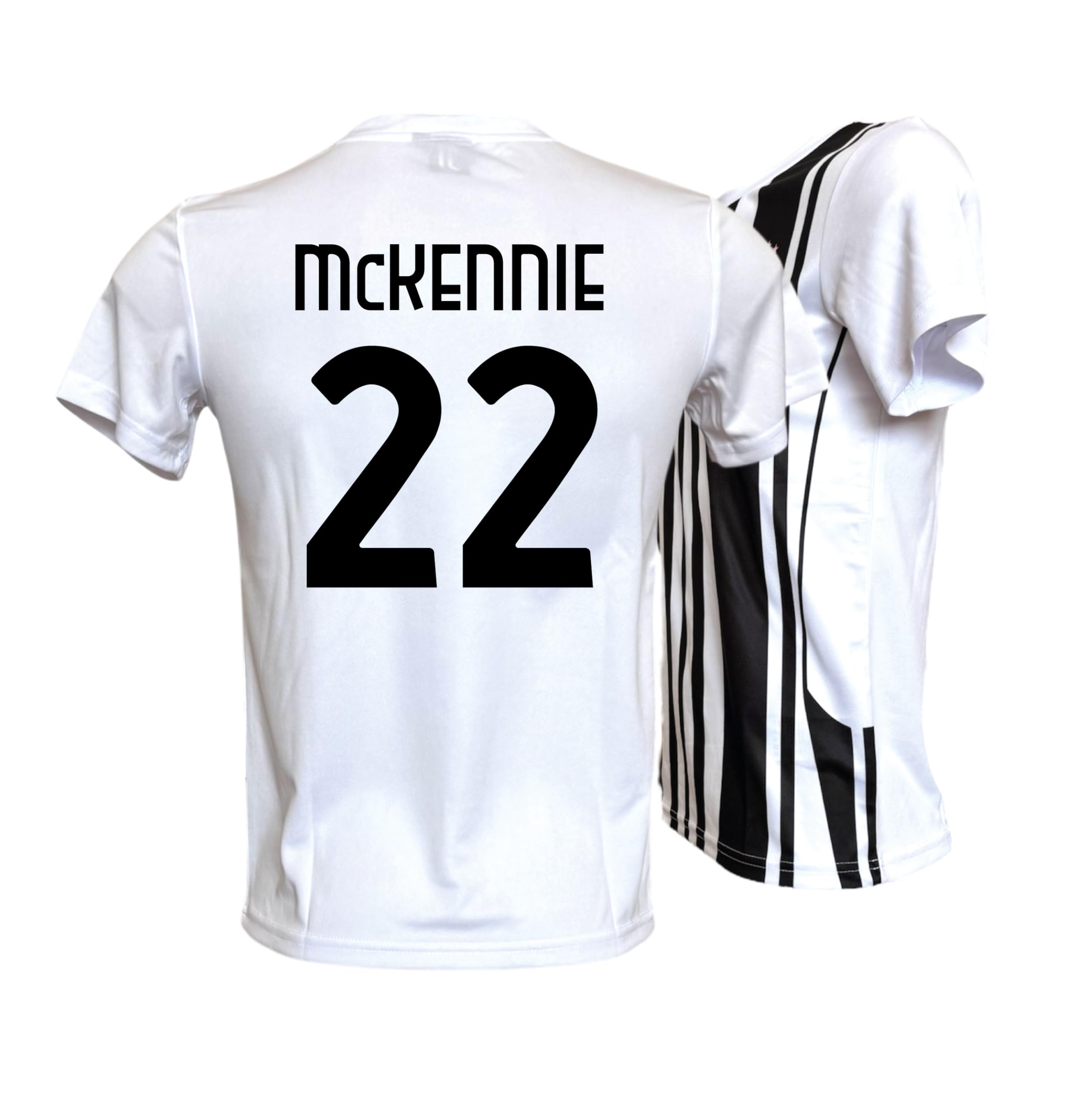 Generico Maglia Calcio McKennie 22 bianconera Stagione 2025/2026 Replica Autorizzata Taglie da Bambino e Adulto