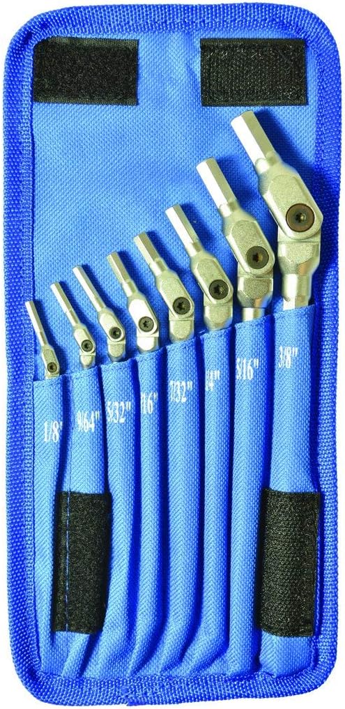Bondhus HP8-IC-17 SINGLE Set 8 Chrome Hex Pro Wrenches 1/8-3/8in