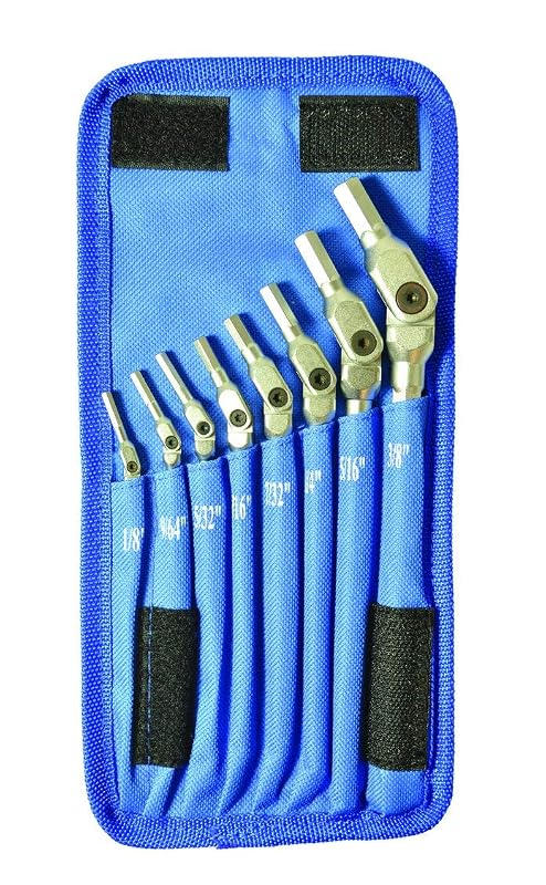 Kit de Chaves Allen Bondhus HP8-IC-17 com 8 Peças, Medidas SAE de 1/8 a 3/8 pol.