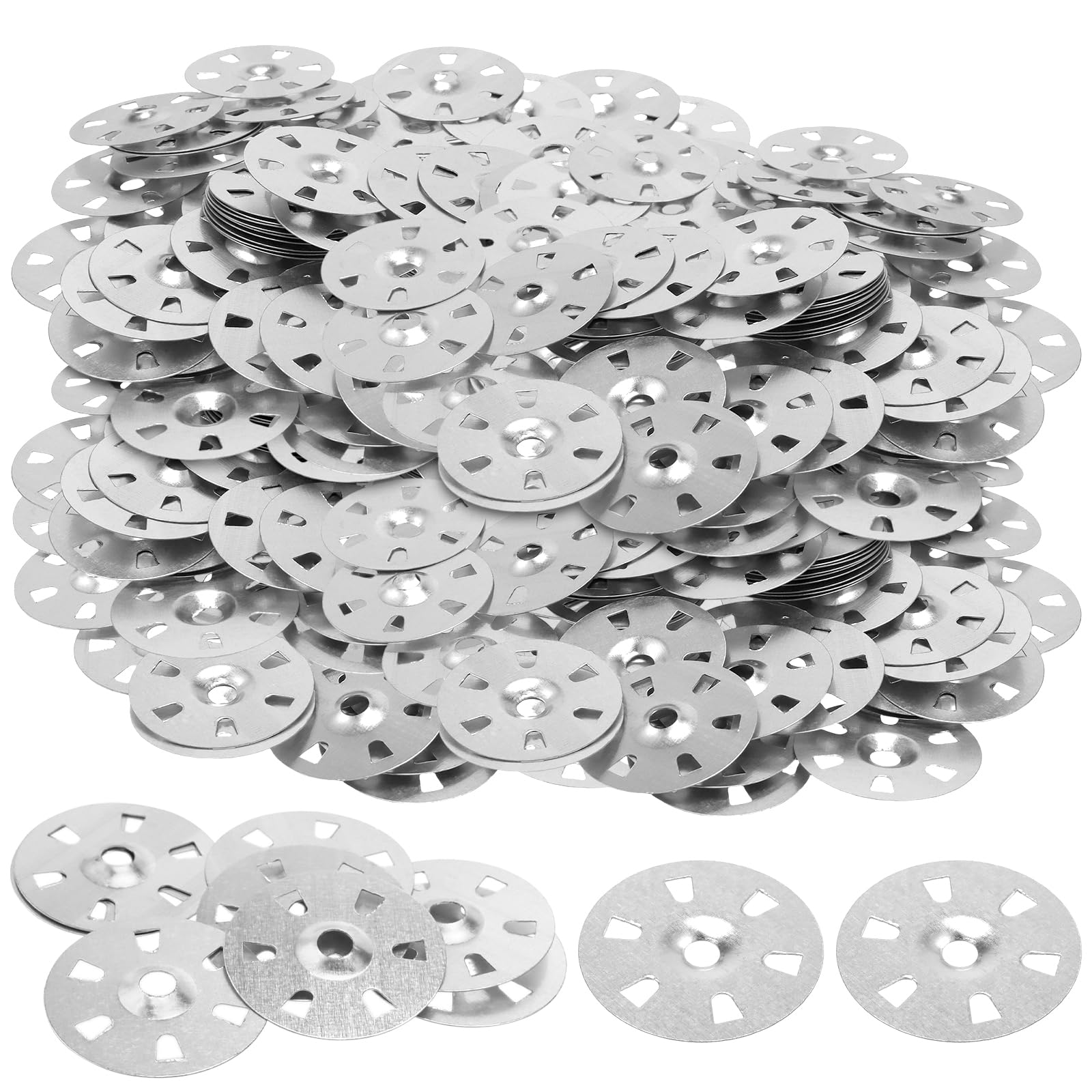 MUKLEI 1500 arandelas de metal de aislamiento de 35 mm, arandelas de fácil fijación para placas de aislamiento, tableros de respaldo de azulejos