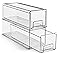 Sorbus Medium Clear Storage Drawers  – Stackable Organizer Drawers for Fridge, Pantry, Kitchen – Pull-Out Storage Bins w
