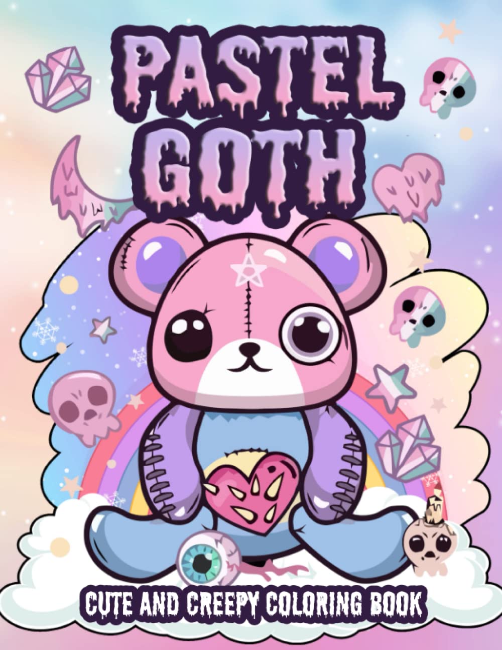 Buy Pastel Goth Kawaii Coloring Book Cute and Creepy Kawaii Coloring