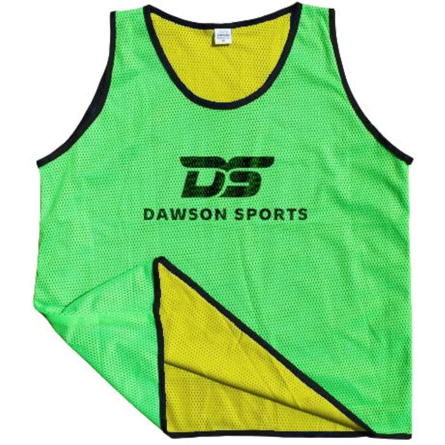DS Reversible Mesh Training Bibs (Yellow/Green)- M