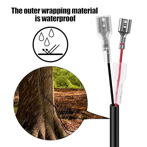 Miniatura 3 de Cable de alimentación para cámara de sendero, cable de alimentación externo CC de 0.217 x 0.083 in compatible con Spypoint, Stealth Cam, Moultrie,