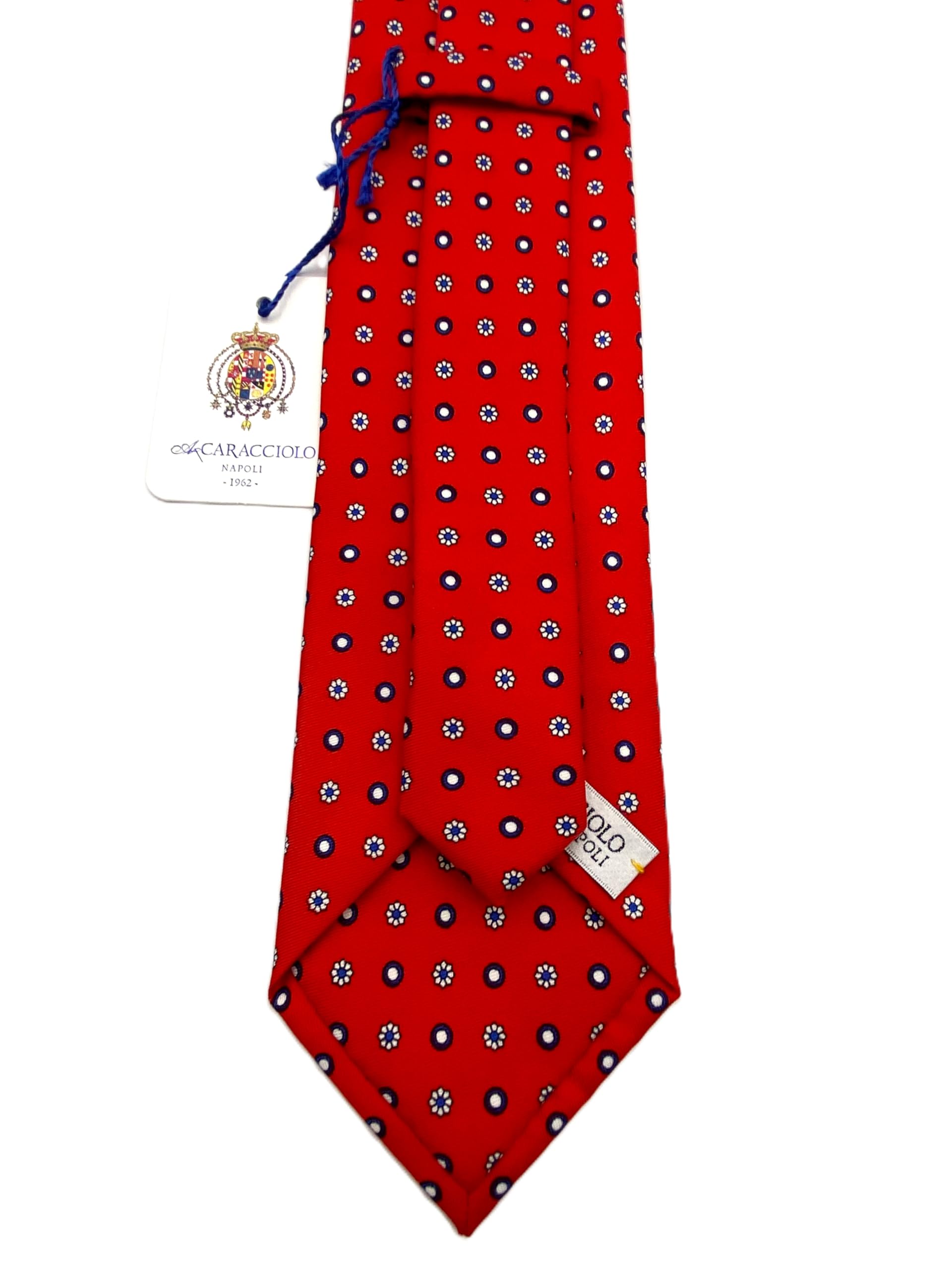 CARACCIOLO Cravatta Elegante in Seta Stile Classico Sartoria napoletana