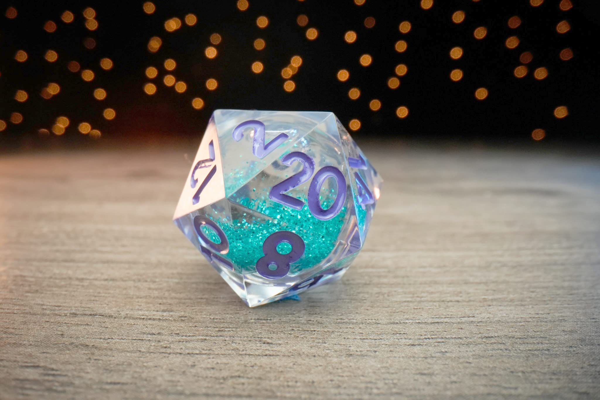 Fanroll - Individual D20 Elixir Liquid Core Dice: Disco Vibes
