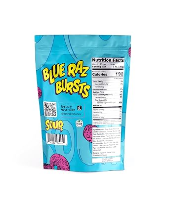 Sourboy Blue Raspberry Gushers Sour Candy, 3.5 oz