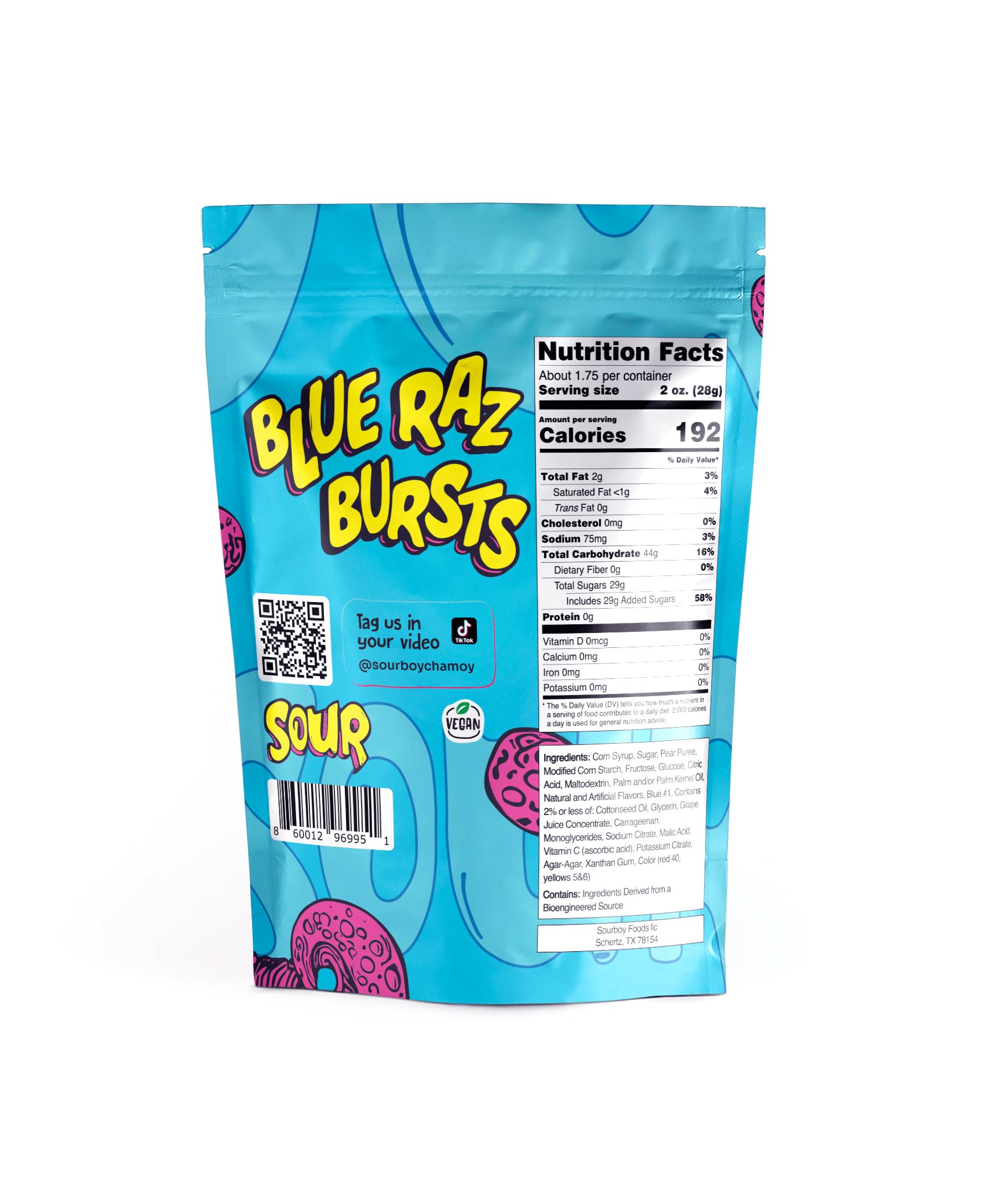 Snapklik.com : Sourboy Blue Raspberry Gushers Sour Candy Coated, TikTok  Viral Snack Extreme Sour Blue Raz Flavor 3.5 Oz Resealable Bag Sour Candy  For Teens, Kids & Candy Lovers