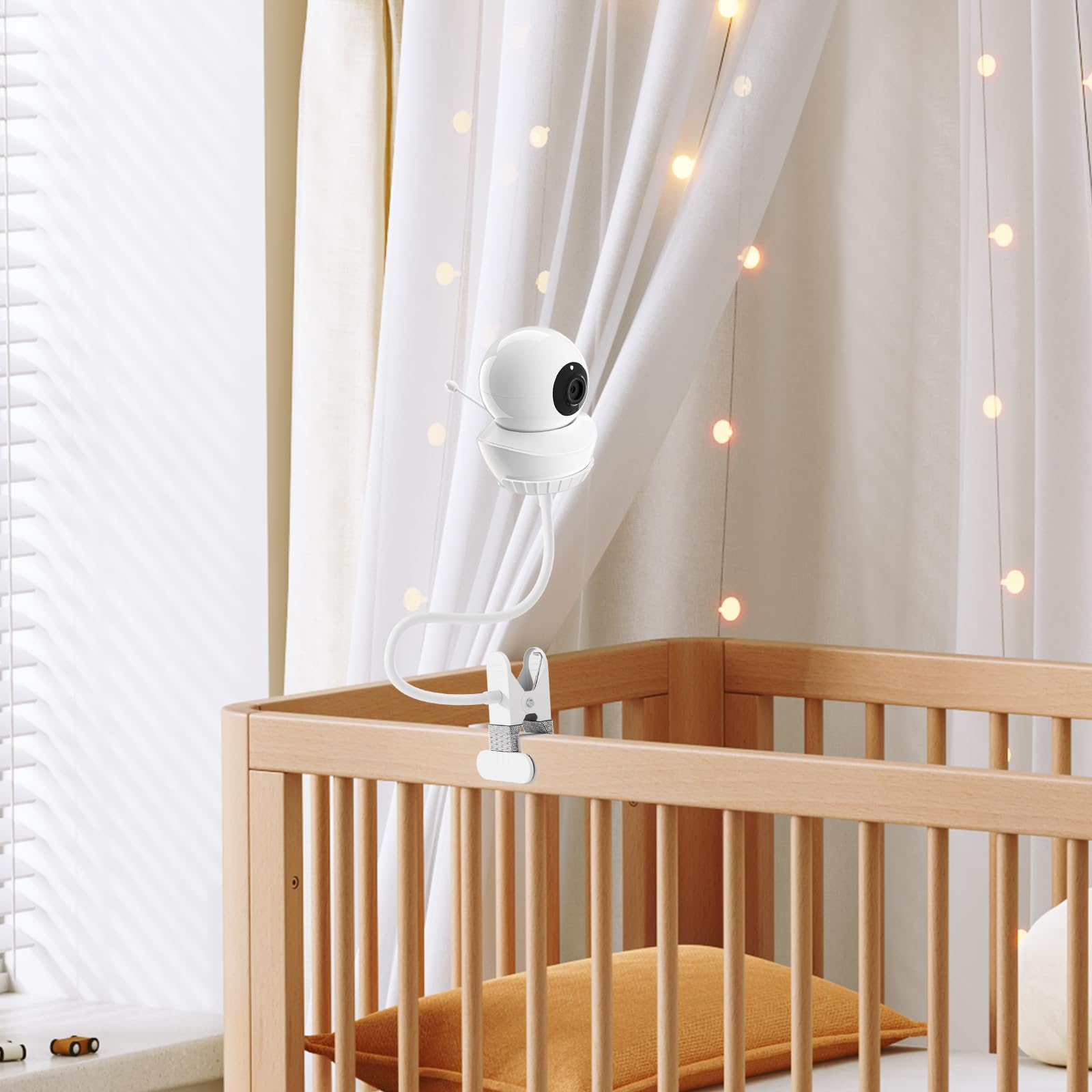 Tyeyober Babysense HD S2/V43 Monitor Mount,Flexible Baby Monitor Bracket Compatible Babysense V43/S2 Baby Monitors Clip Bracket,Flexible Twist BabyMonitors Mount,No Drilling Required - Image 4