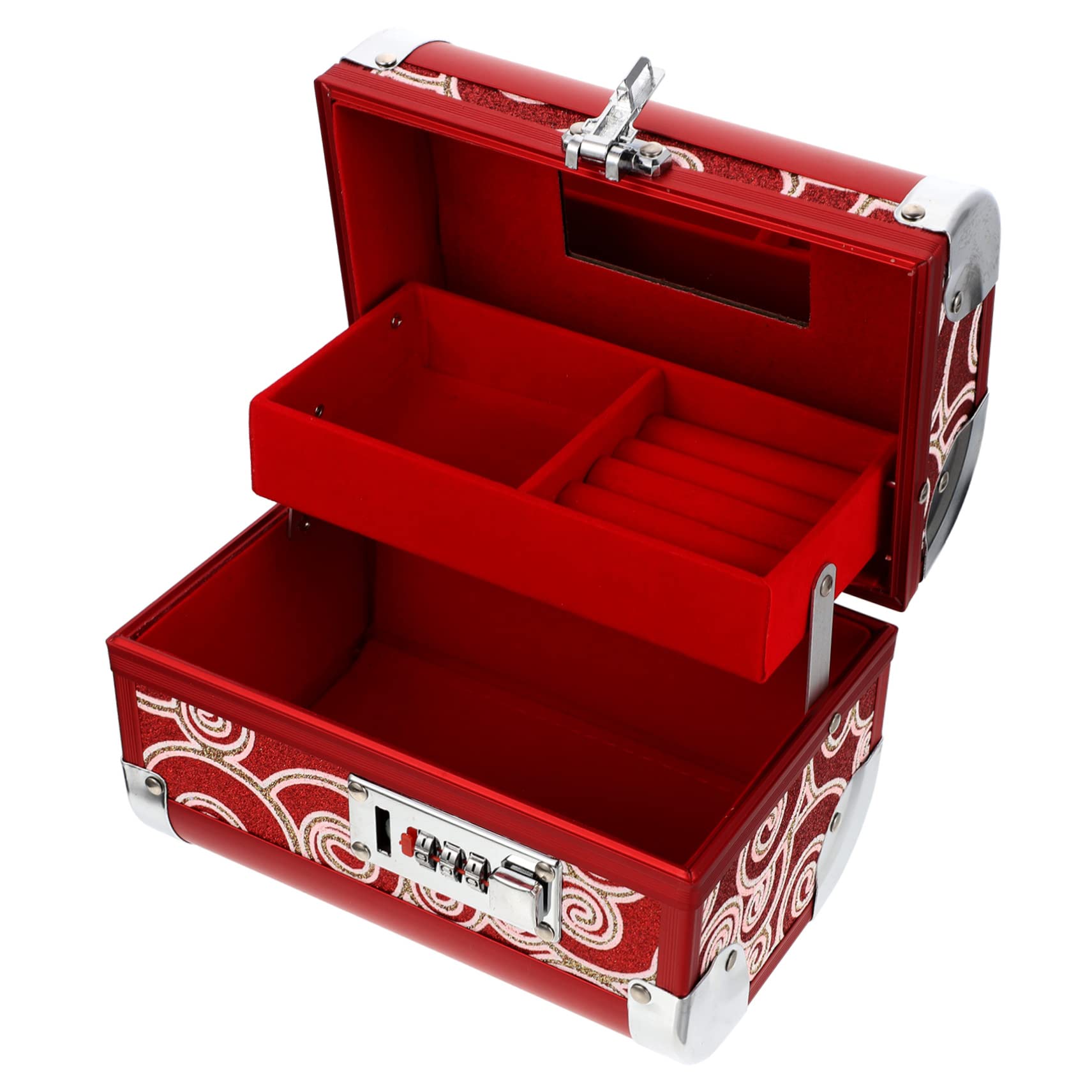 Rangement et stockage de bijoux Healvian en bois avec tiroirs pratiques
