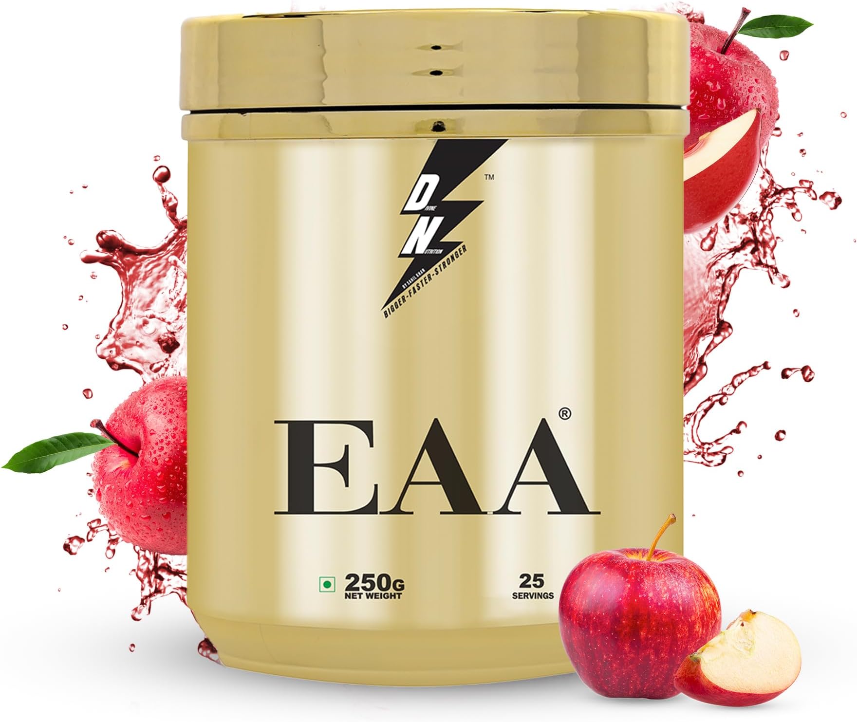 DIVINE NUTRITION EAA Apple Mojito Gold Series Powder Amino Acids Supplement Powder 10g per serving Pre-Workout Powder for Strength 25 Serving by Sahil Khan (250g)