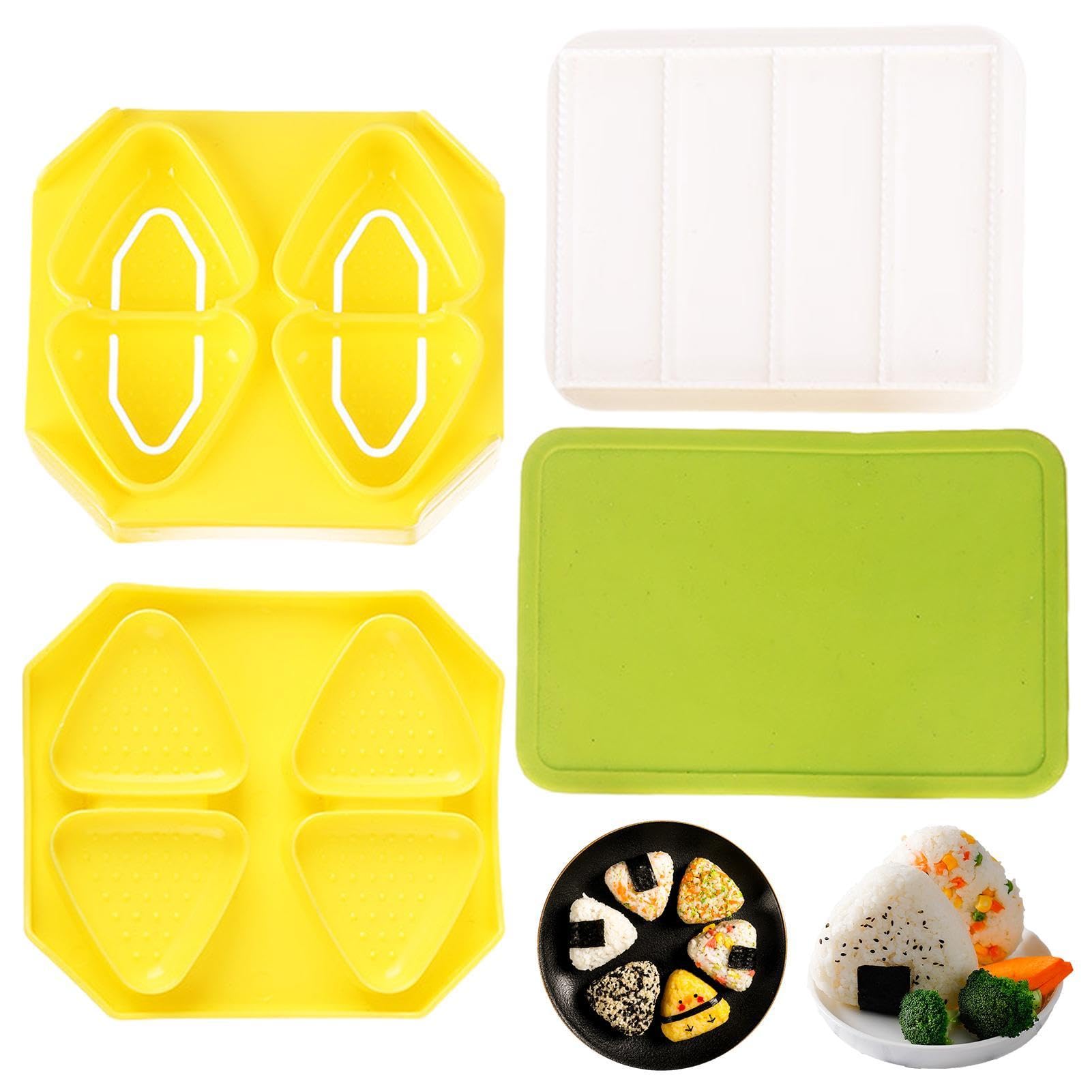 KOUHA Stampo per Sushi Onigiri 3 Kit Onigiri Stampi Sushi Mold