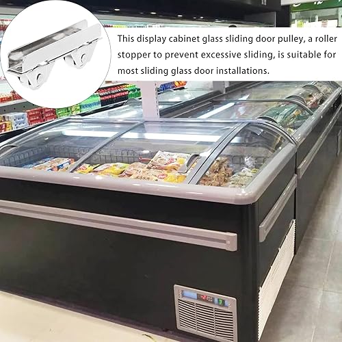 Miniatura 8 de 20 piezas de accesorios de armario de montaje inferior Ers pantalla plateada para gabinete, polea de rueda de repuesto de empuje inoxidable,