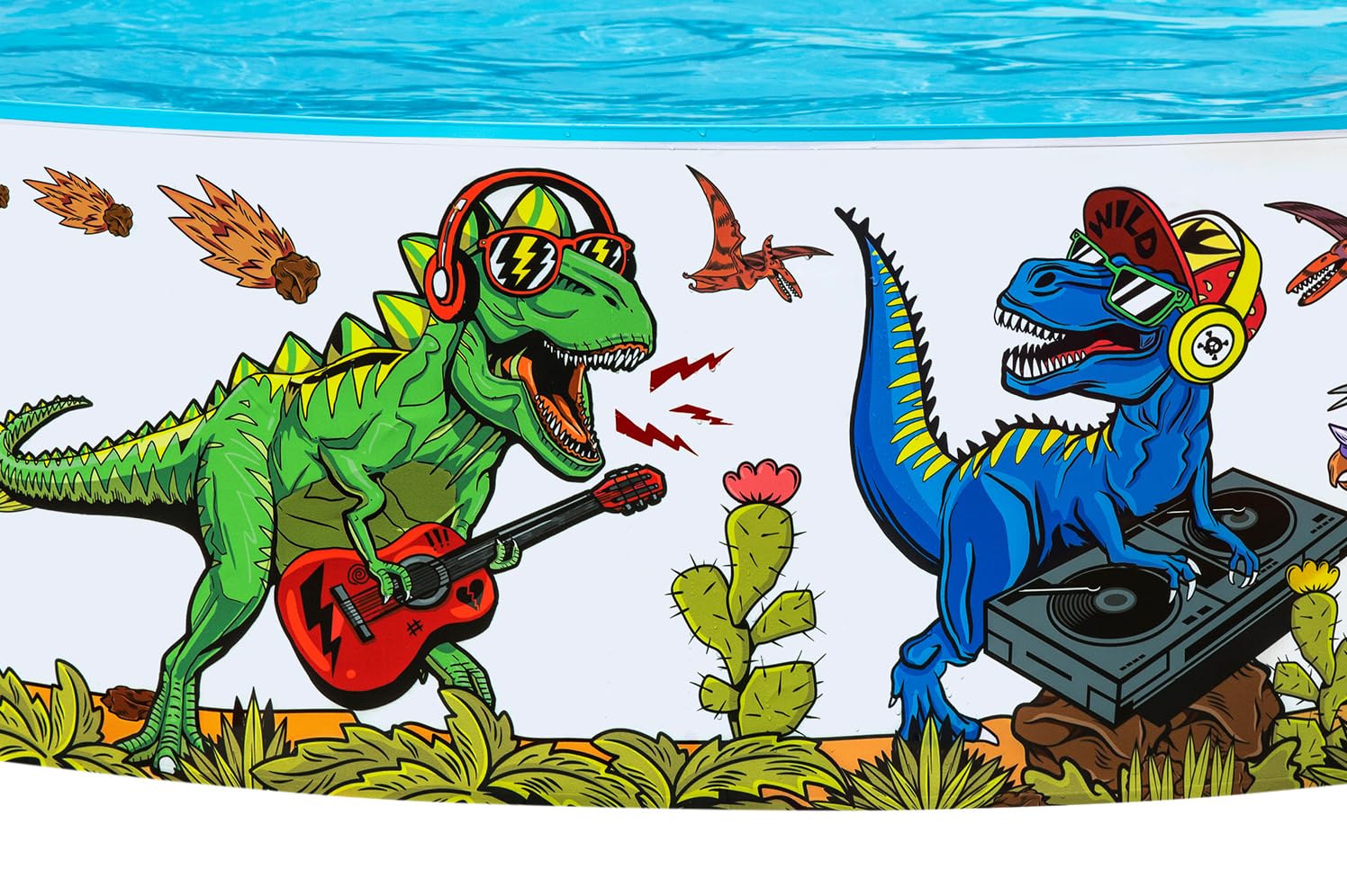 Bestway Fill 'n Fun Planschbecken Dinosaurier, Ø 183 x 38 cm