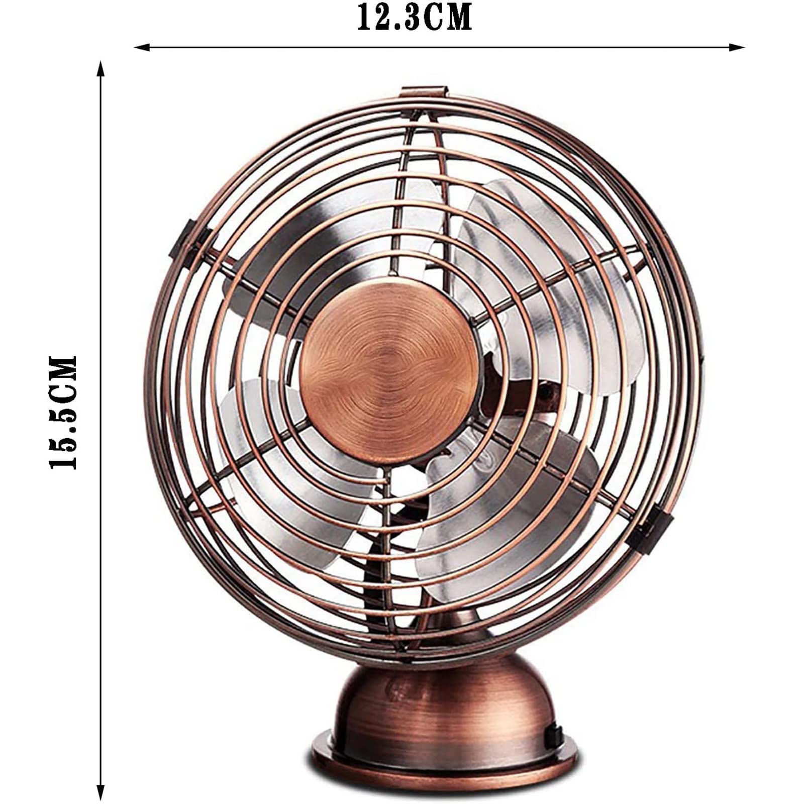 Przenośny wentylator stołowy, 12,7 cm mini wentylator USB, regulowany 90°, idealny do biura, domu, na kemping, do akademika, osobistej chłodnicy powietrza dla wygody w dowolnym miejscu
