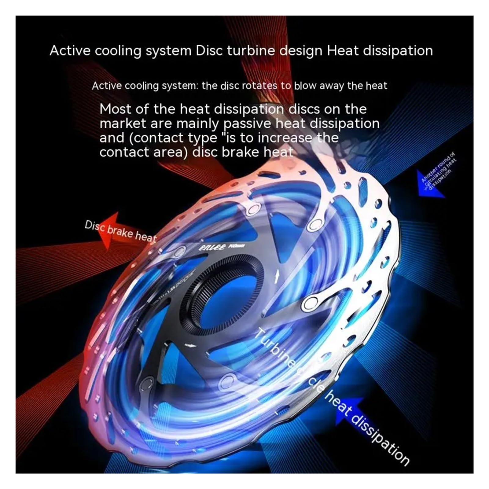 140mm 160mm Centerlock Mountain Road Bike MTB Dissipazione Del Calore Raffreddamento Pastiglie Cave Disco Center Lock Disco Dischi Freno Anteriore