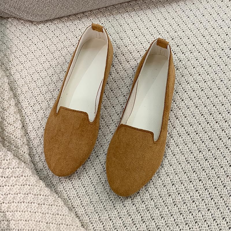 Pumps Shoes Women Flat Comfortable Slip On Toe Pumps Flats Ladies Lightweight Candy Color Loafers Fashion Elegant Ballet Shoes2