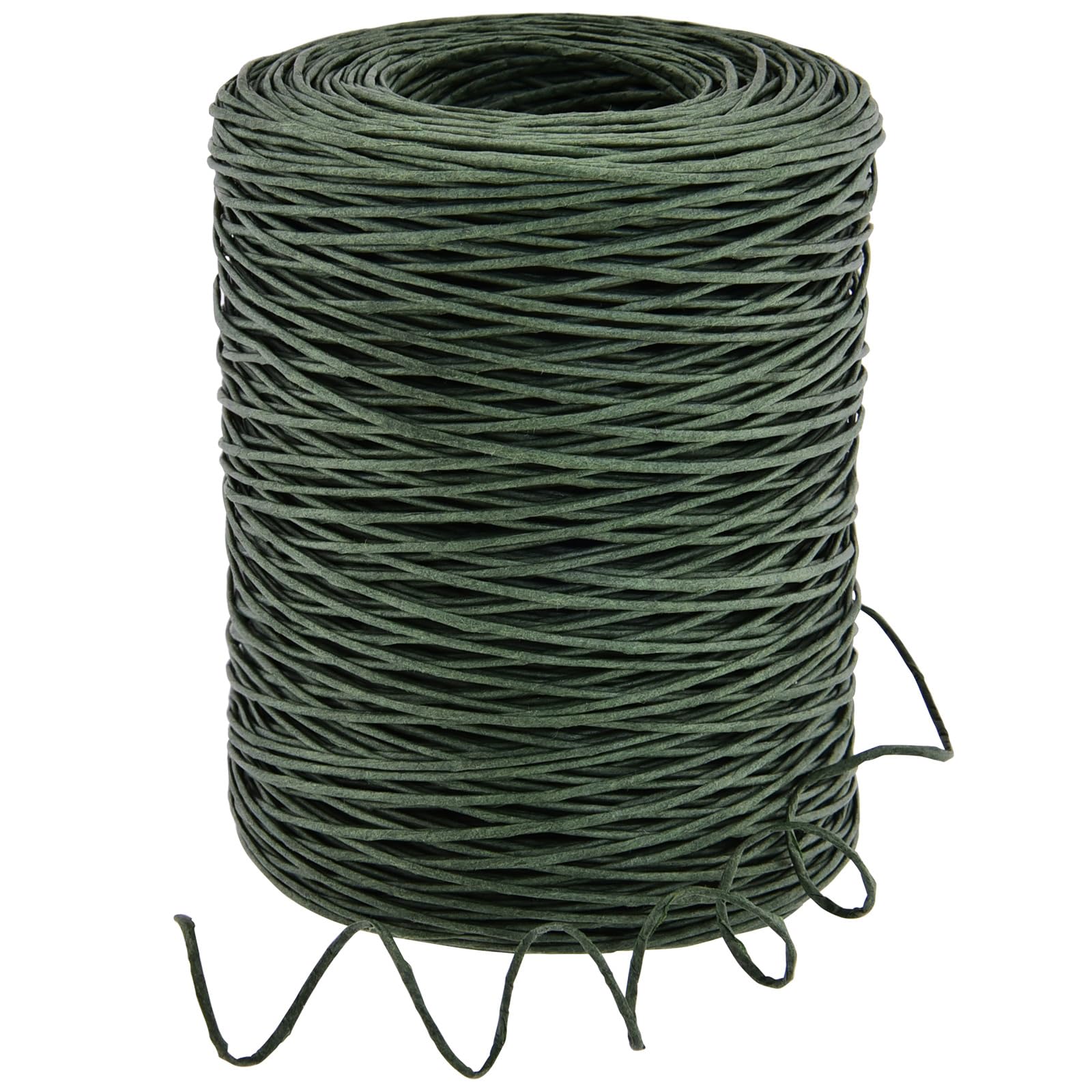 Hapeper Rustic Floral Wire and Twist Tie - Dark Green, 656 Feet for Bouquets, Wreaths, Crowns, Christmas, Wedding Decoration