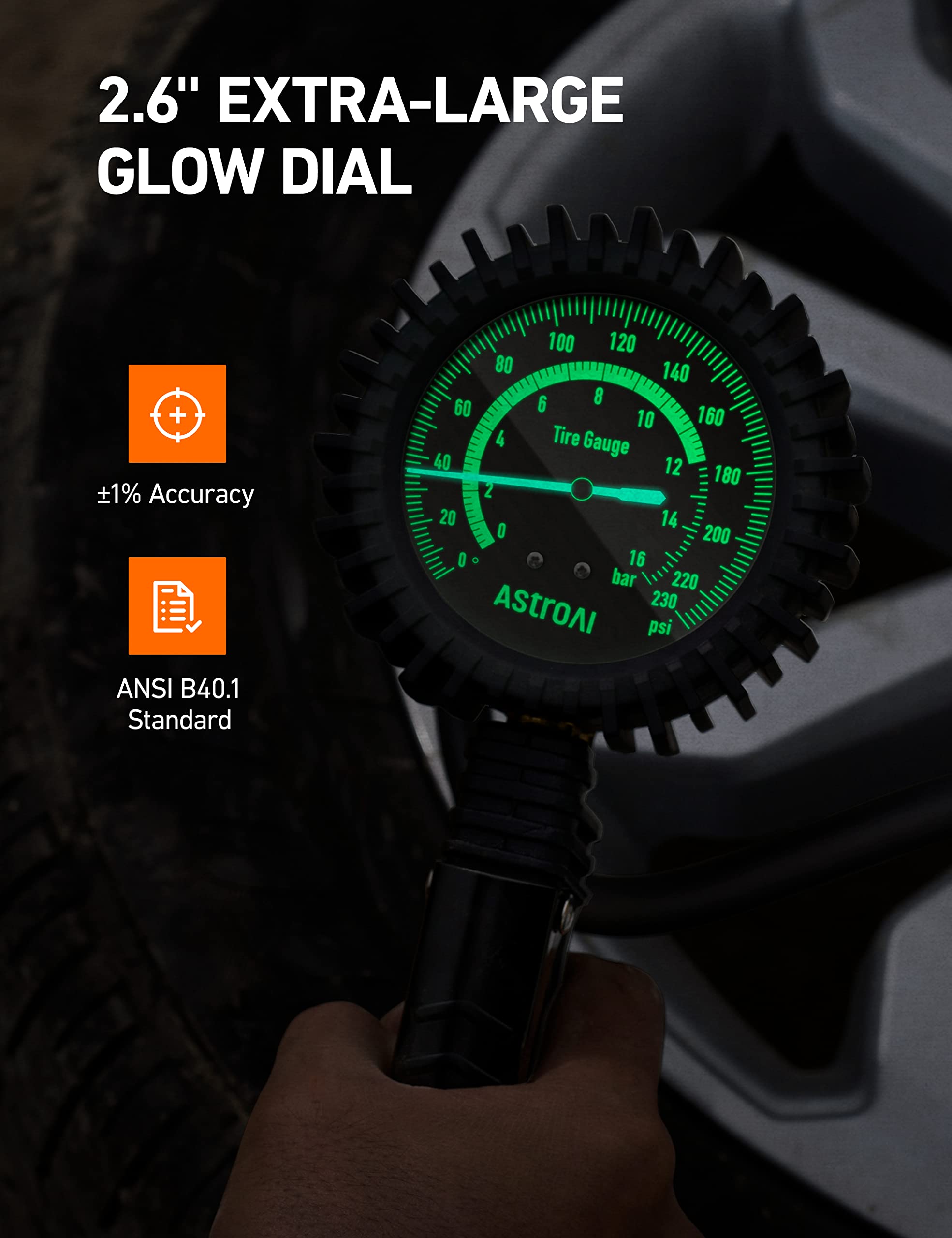 AstroAI Digital Tire Inflator with Pressure Gauge 230PSI