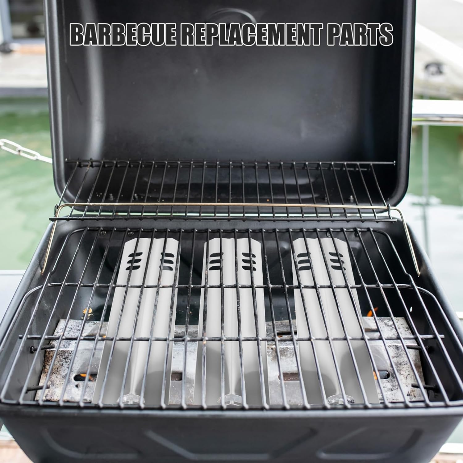 HANABASS 4pcs Flavoring Bars for Replacement Hot Plates for Enhanced Cooking Performance and Heat Distribution