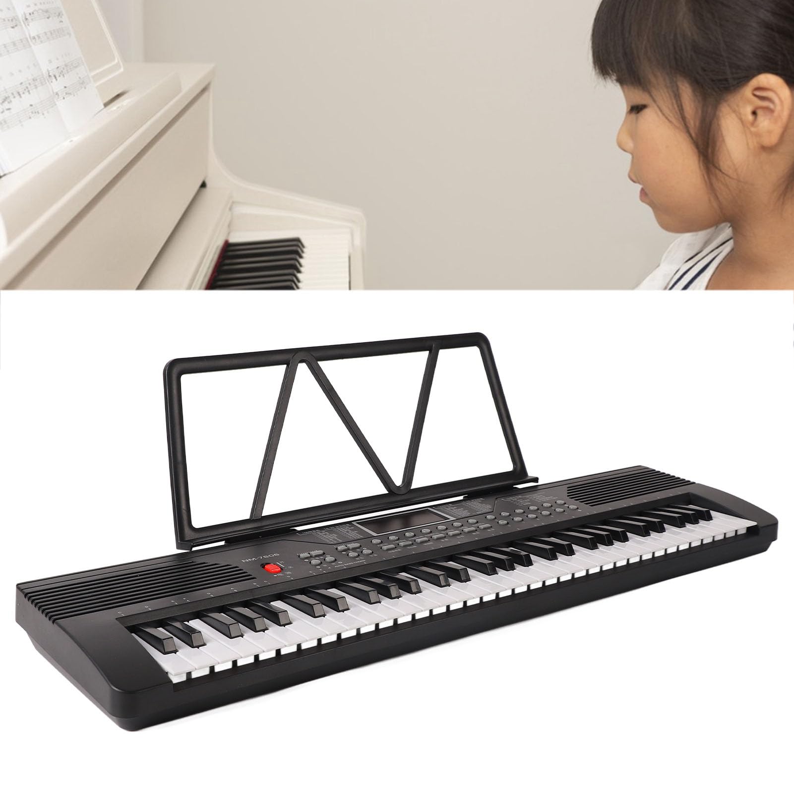 61キー電子キーボード ACアダプター付き Amazon.co.jp: 61キー プロフェッショナルな電子ピアノキーボード