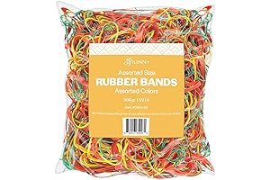 Amazon Basics Assorted Size and Color Rubber Bands