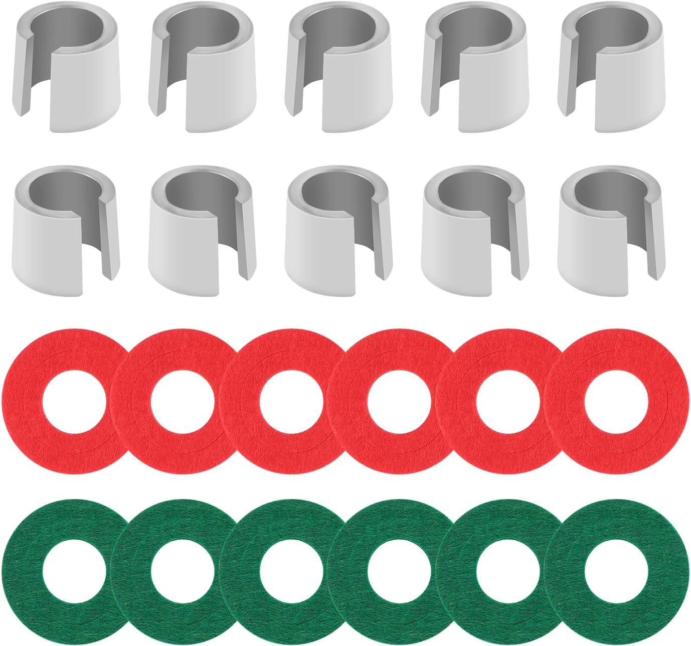 10PCS Car Lead Battery Terminal Shims with 12PCS Fiber