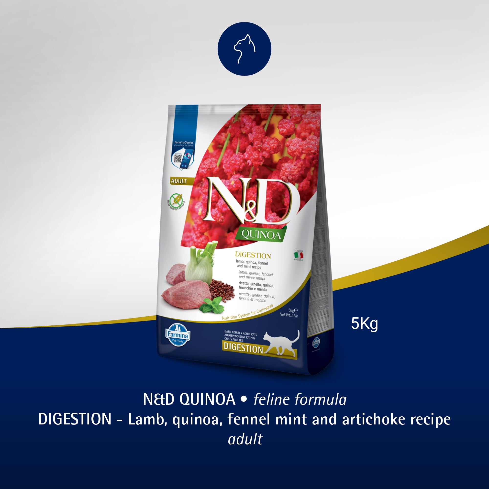 N&D QUINOA CAT DIGESTION LAMB 5 KG