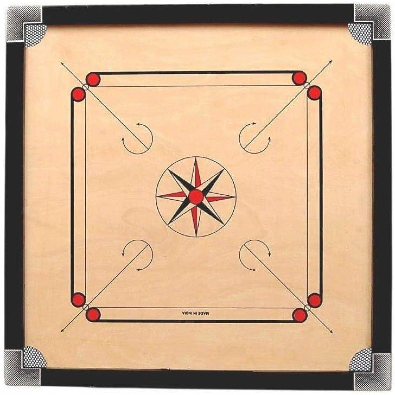 Buy DISHANKART Full Size Wooden Ply Size 20"x 20" inch Carrom Board