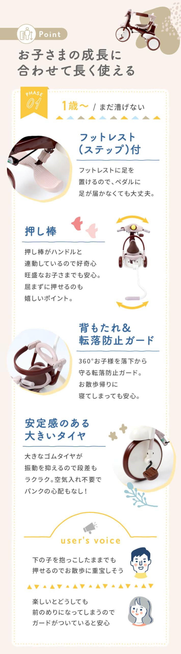 Amazon.co.jp: エム・アンド・エム iimo 三輪車 iimo02 ユニバーサル