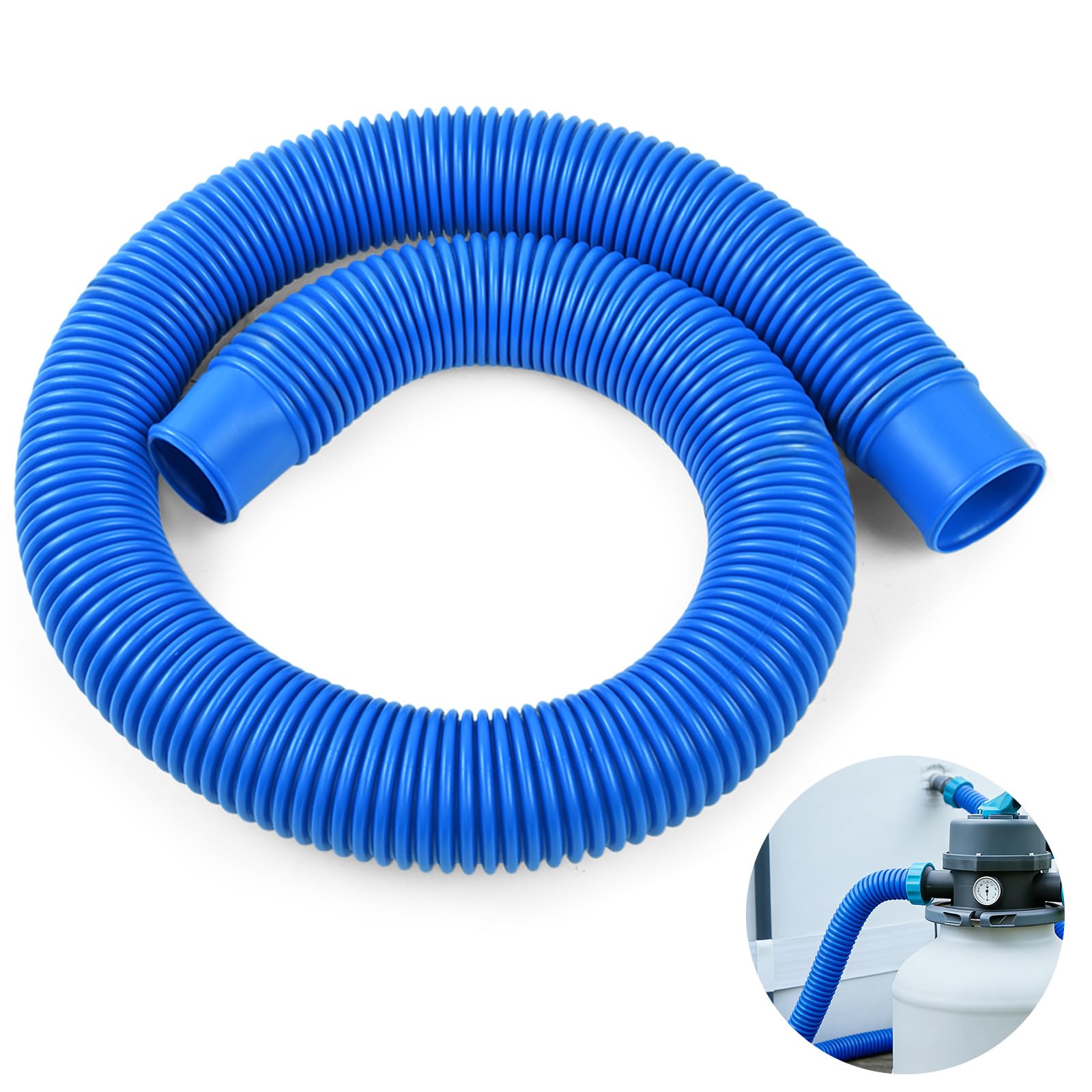 Manguera para Skimmers Ø3.8 x 100 CM, Manguera de skimmer, Manguera de Repuesto para Piscina, Manguera de Skimmer de Piscina Sobre el Suelo, Accesorio para Skimmer de Piscina — view 9