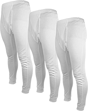 THMO 3 Pack Mens Thermal Long Johns Winter Warm Base Layer Thermal Underwear Bottoms