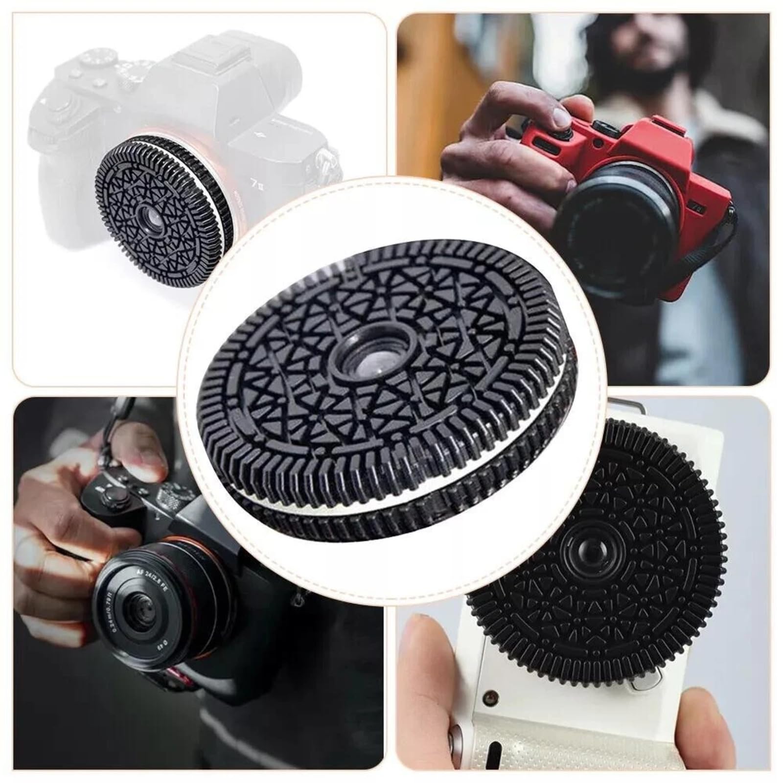 1 juego de lentes F10 de 32 mm sin enfoque para galletas compatibles con Sony E-mount Series Mirrorless Camera Zone Focus Lens