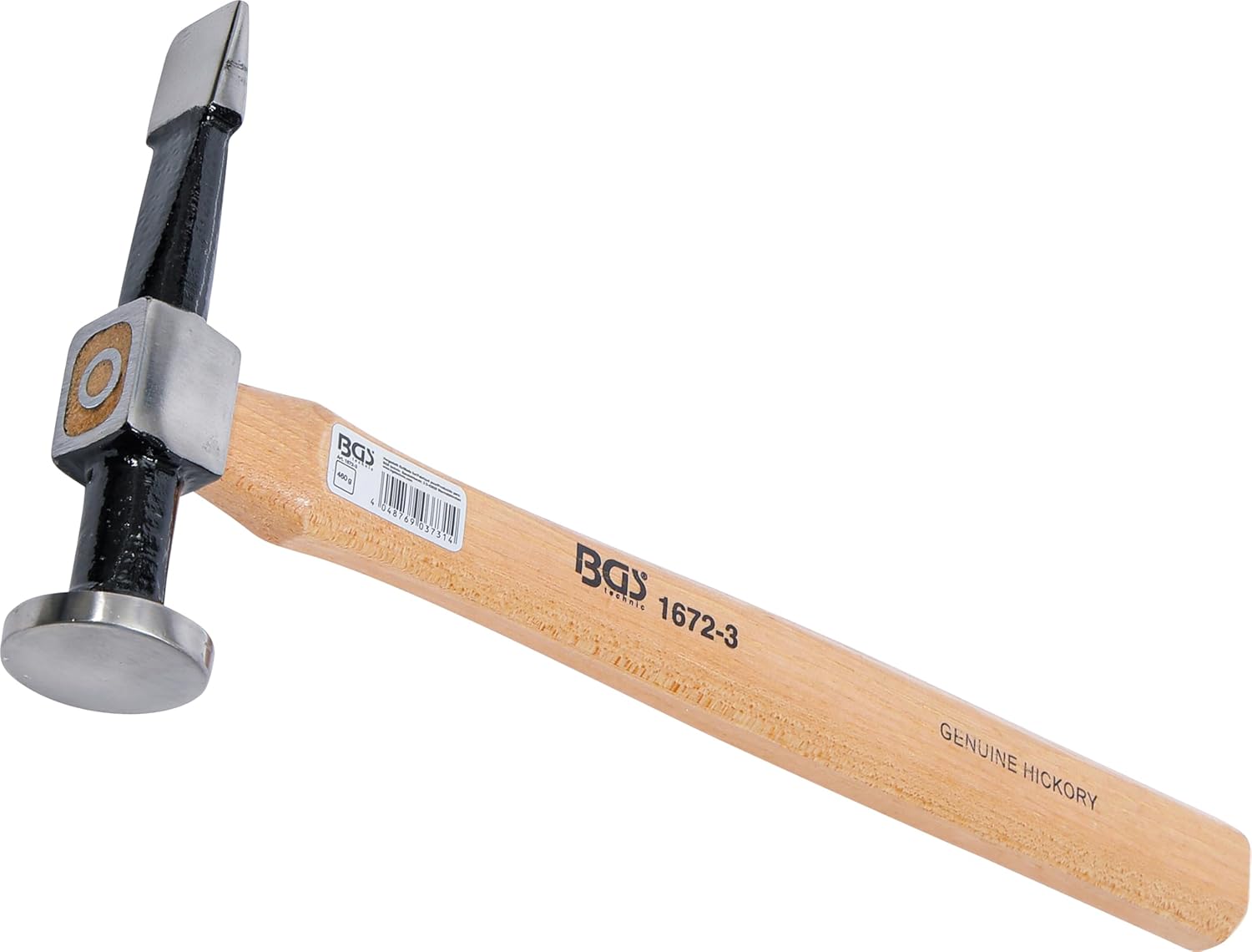 BGS 1672-3 Body Hammer Round Flat Head Straight Horizontal Fin