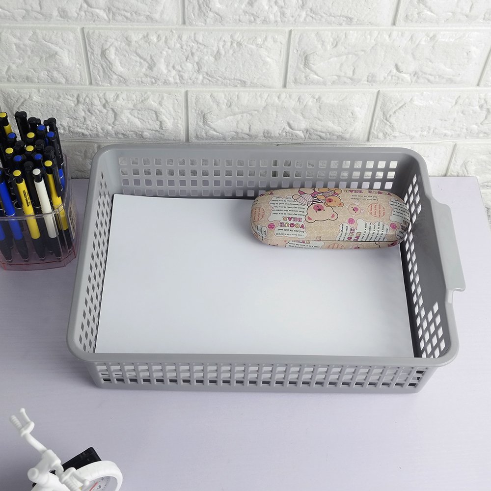 Teacher Created Resources Buchkorb Aus Kunststoff – Grau, 14x29x19 Cm, BPA-frei