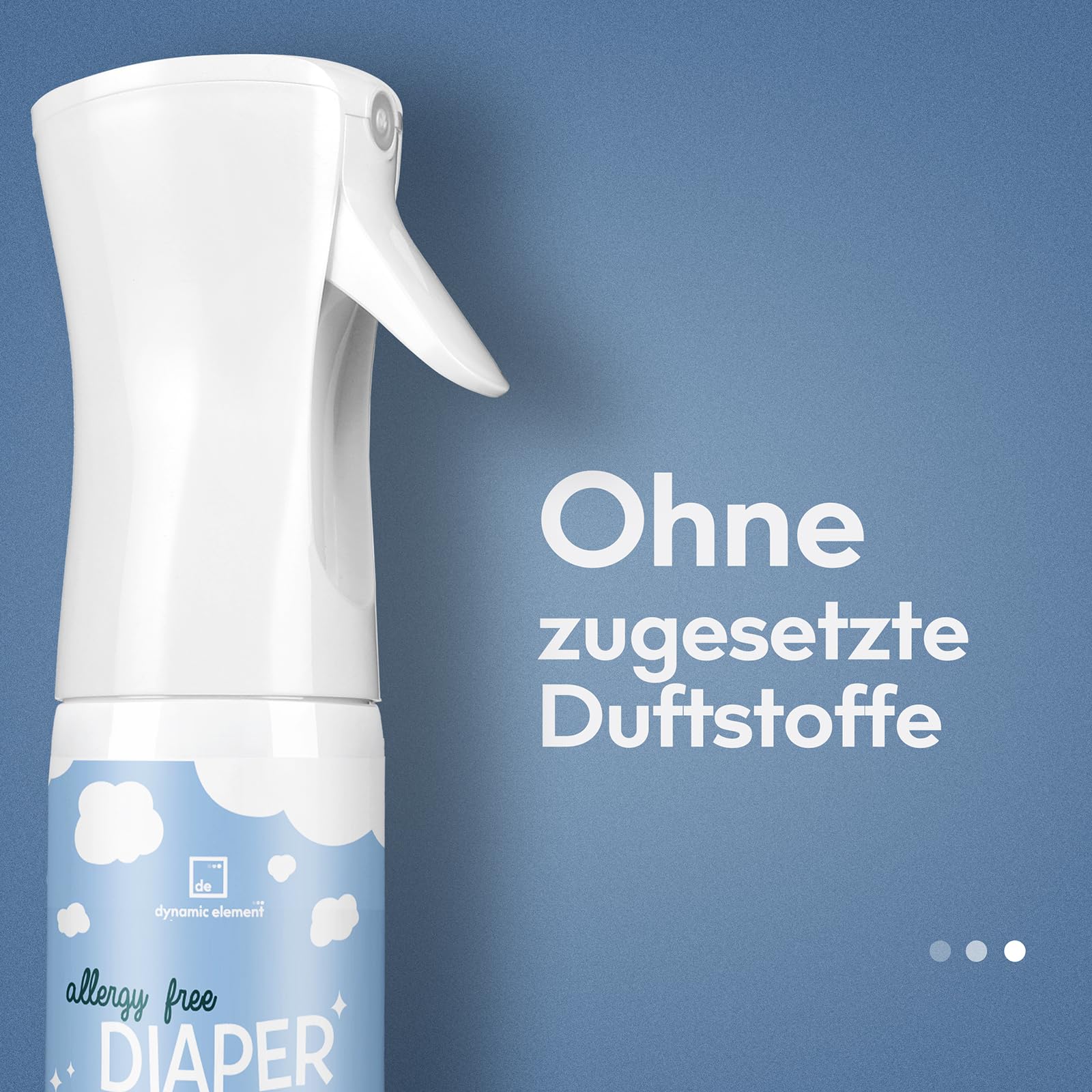 Geruchsentferner für Windeleimer, duftfrei, 266 ml | Babysicherer Geruchsneutralisierer, mineralisch, ohne scharfe Chemie, ideal für Windeleimer, Wickeltisch und Töpfchen