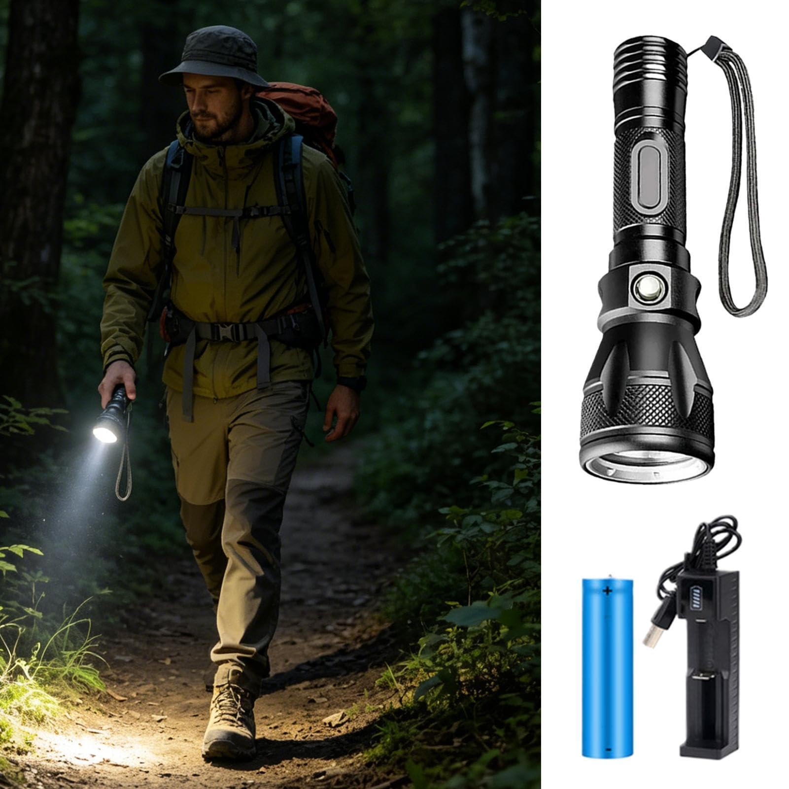 Torcia subacquea per immersioni, 3 modalità di illuminazione brillante, ricaricabile | Torcia subacquea per attività sicure di snorkeling notturno