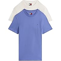 Tommy Jeans Uomo T-Shirt Maniche Corte Confezione da 2 Xslim Jersey in Cotone