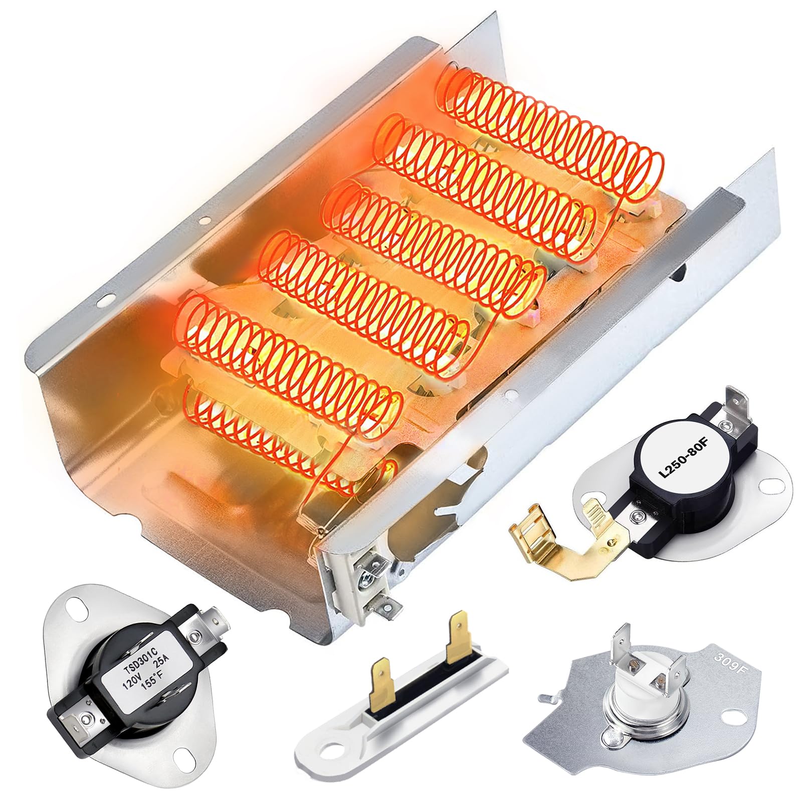 Amazon.com: 279838 Dryer Heating Element Assembly and 3387134 High