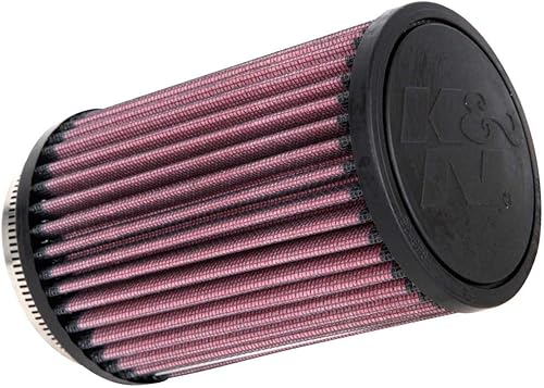 Miniatura 1 de K&N Filtro de entrada de aire universal con abrazadera alto rendimiento, premium, lavable, filtro de aire de repuesto diámetro de la brida 2.875