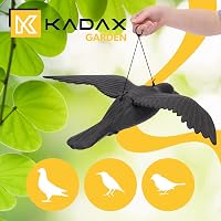 KADAX 2 db Fekete Hollóalak Madárriasztó Galamb és Varjú Elleni Félelmet Keltő Figura 3