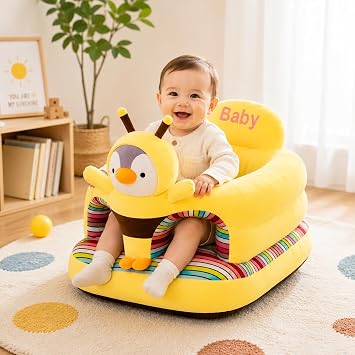 Baby Seat for Babies 3 Months & Up, Sit Me Up Floor Seat with Elastic Band